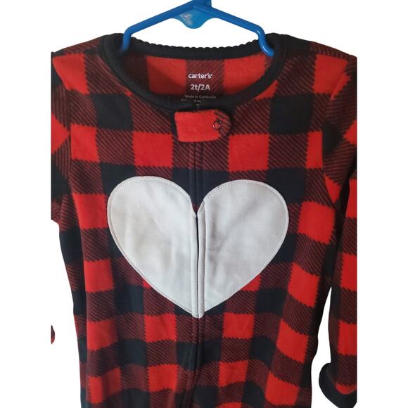 Carter's 2T Fleece Footed One Piece Pajama, NWT - Picture 2 of 6